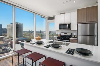 Kitchen view  Eleven40, Illinois